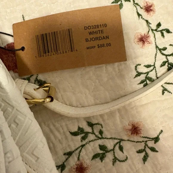 Steve Madden White and Floral Women's Backpack - Picture 3 of 10